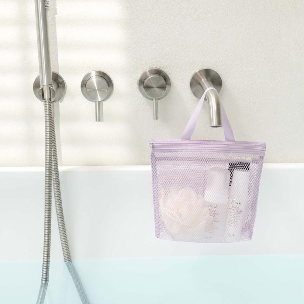 손잡이형 메쉬파우치 스파 수영복 목욕가방