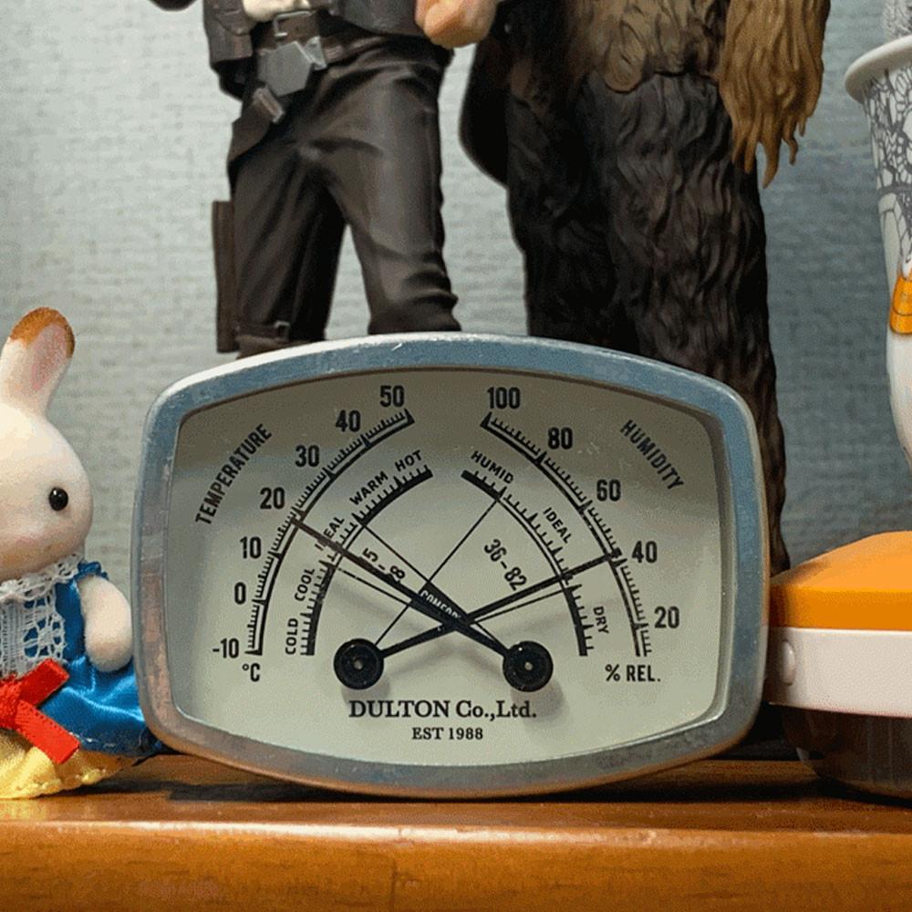 덜튼 아날로그 온습도계 빈티지 온도계 RECTANGLE 사각