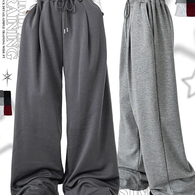 *컬러추가*묶음할인[숏&롱선택!!/남녀공용] 원핀턱 디테일 심플 트레이닝 와이드PT