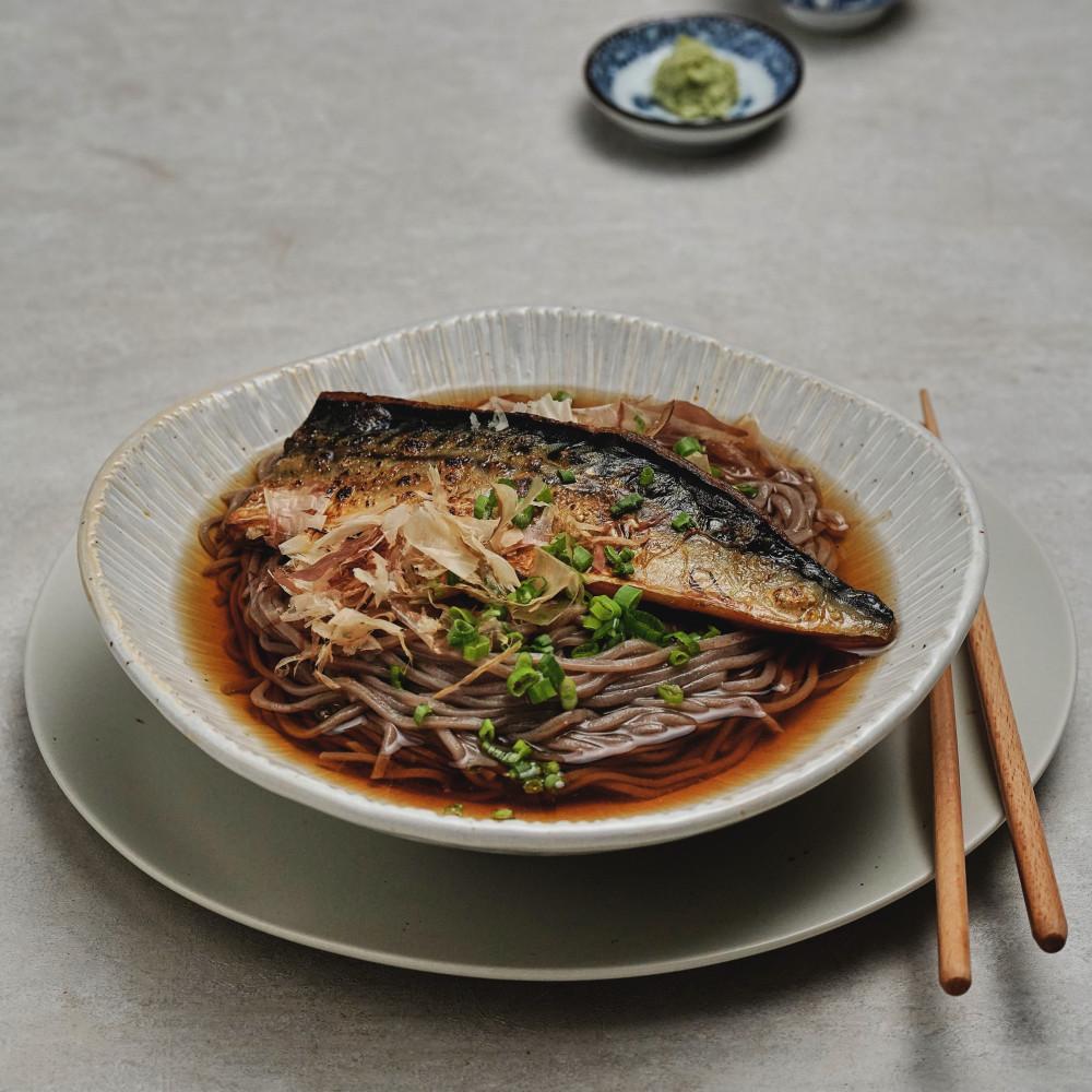 [하코야] 고등어구이 온소바 (2인분)