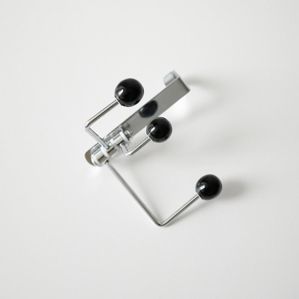 Black ceramic balls 3 hook hanger 메탈 도어 행어