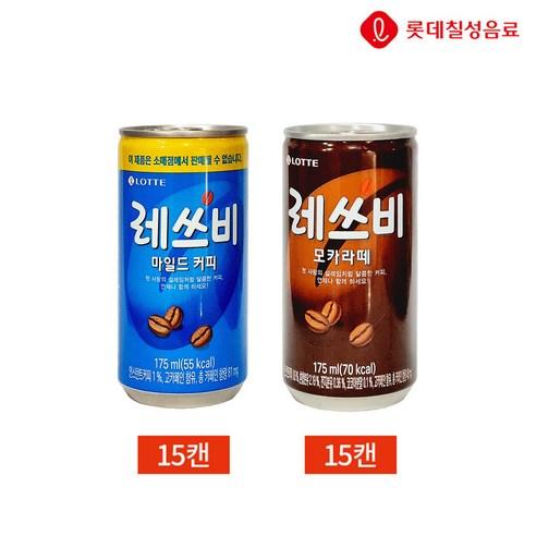 롯데 레쓰비 오리지널 모카라떼 175ml 2종 30캔 - 커피음료 | 쿠팡