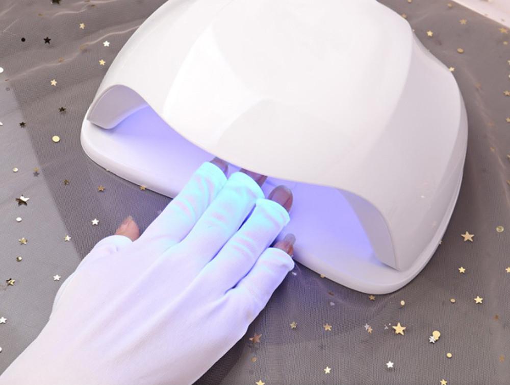 손목까지 보호 네일 장갑 UV/LED 차단 자외선 아트 장갑