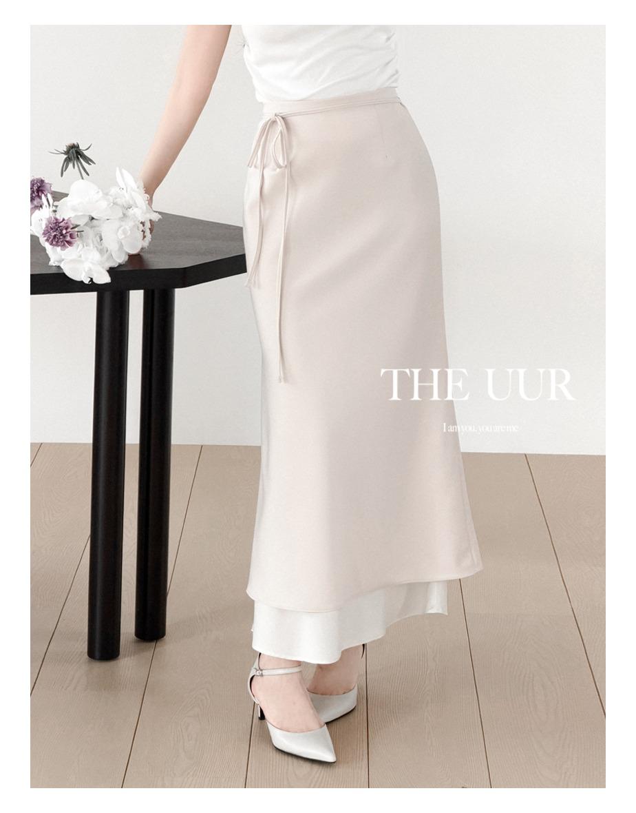 uur francais mermaid skirt [nude-pink]