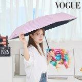 VOGUE 보그 50 체크 파스텔 암막코팅 3단 슬림 우양산 MUVGU60004