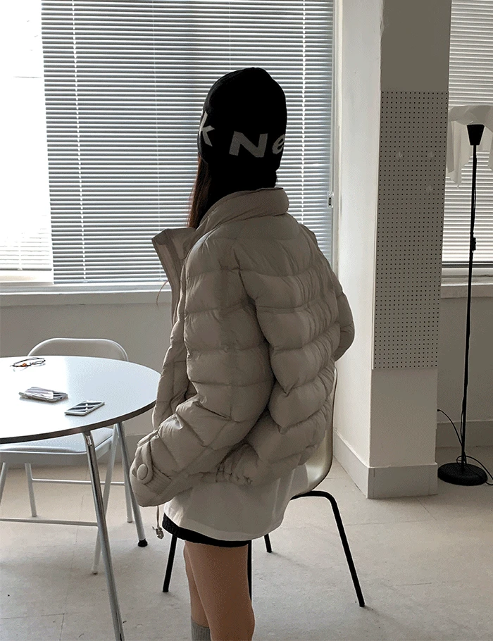 [오리털100] 퍼니 경량 패딩 (3color)