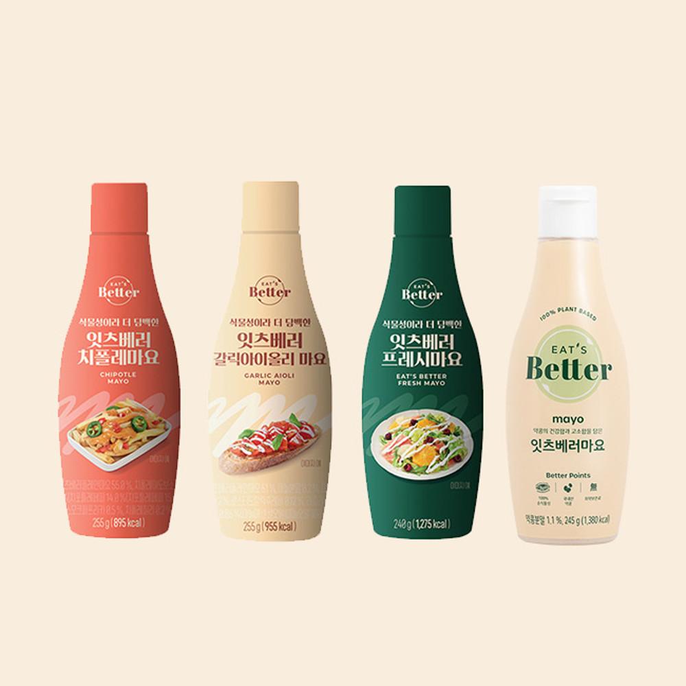 잇츠베러 다이어트 저칼로리 식물성 프레시 마요네즈 저지방 소스 비건 마요