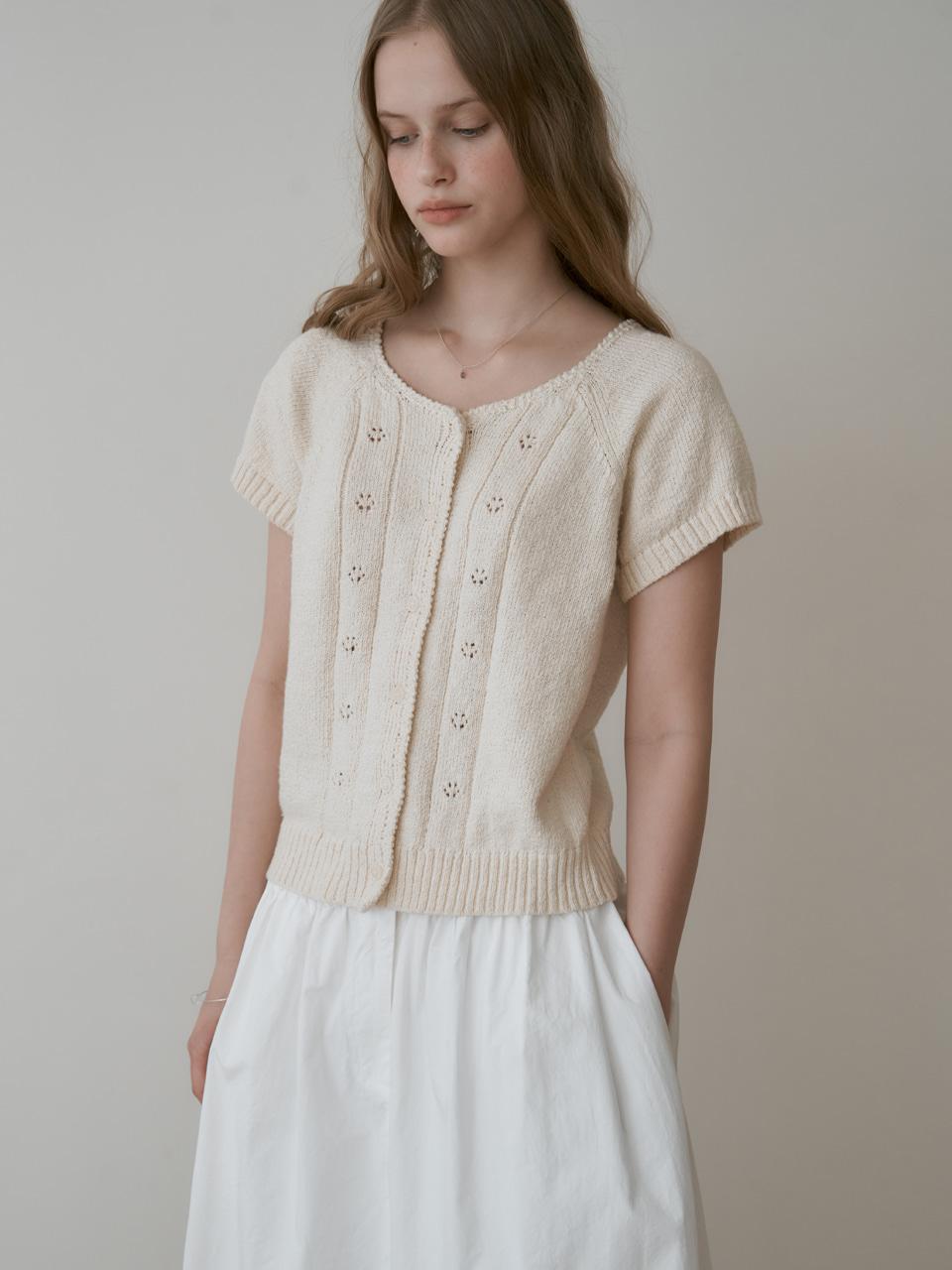 Meringue pie knit (cream)