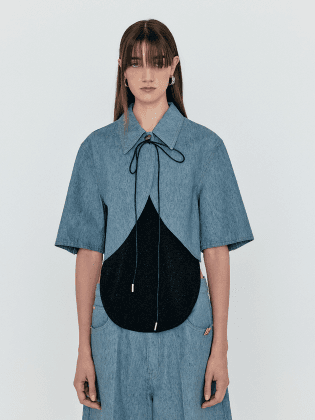 WILEY Bolero Denim Shirt - Grey Blue