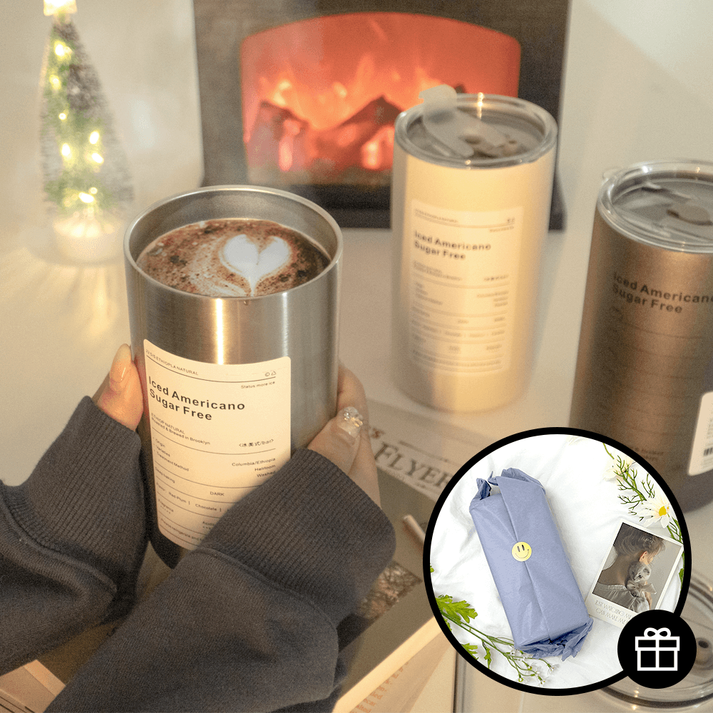 올인원 대용량 600ml 스테인리스 텀블러 세트 이사 집들이 생일 자취 새해 직장인 선물