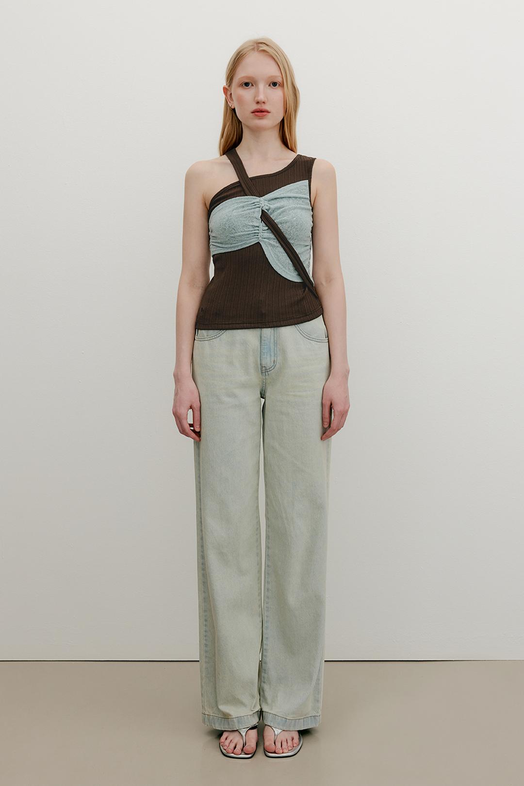 [RE:YUSE] BASIC RECYCLE WIDE DENIM PANTS - LIGHT BLUE