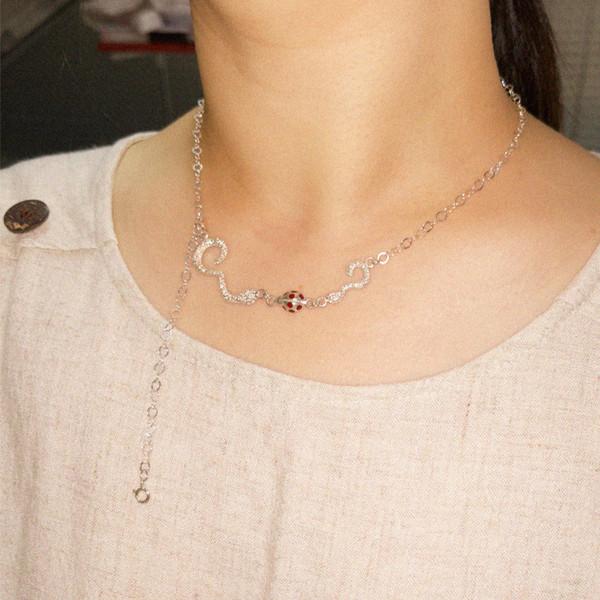 ladybug tree necklace