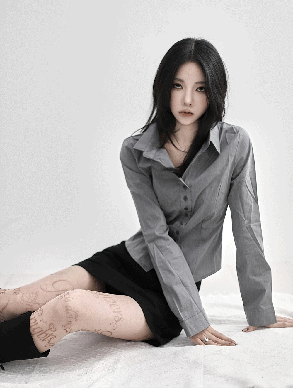 [ EEUN MADE] Slim-Double button Shirts
