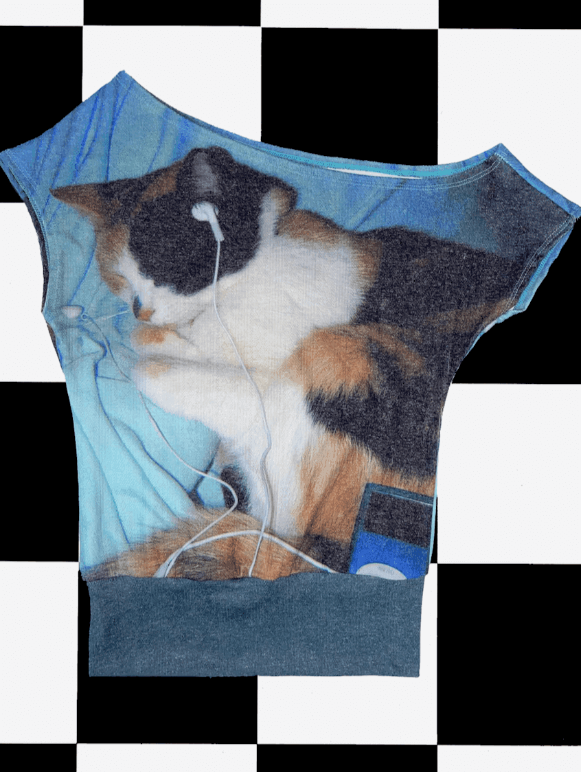 HEADPHONES KITTY OFF SHOULDER
