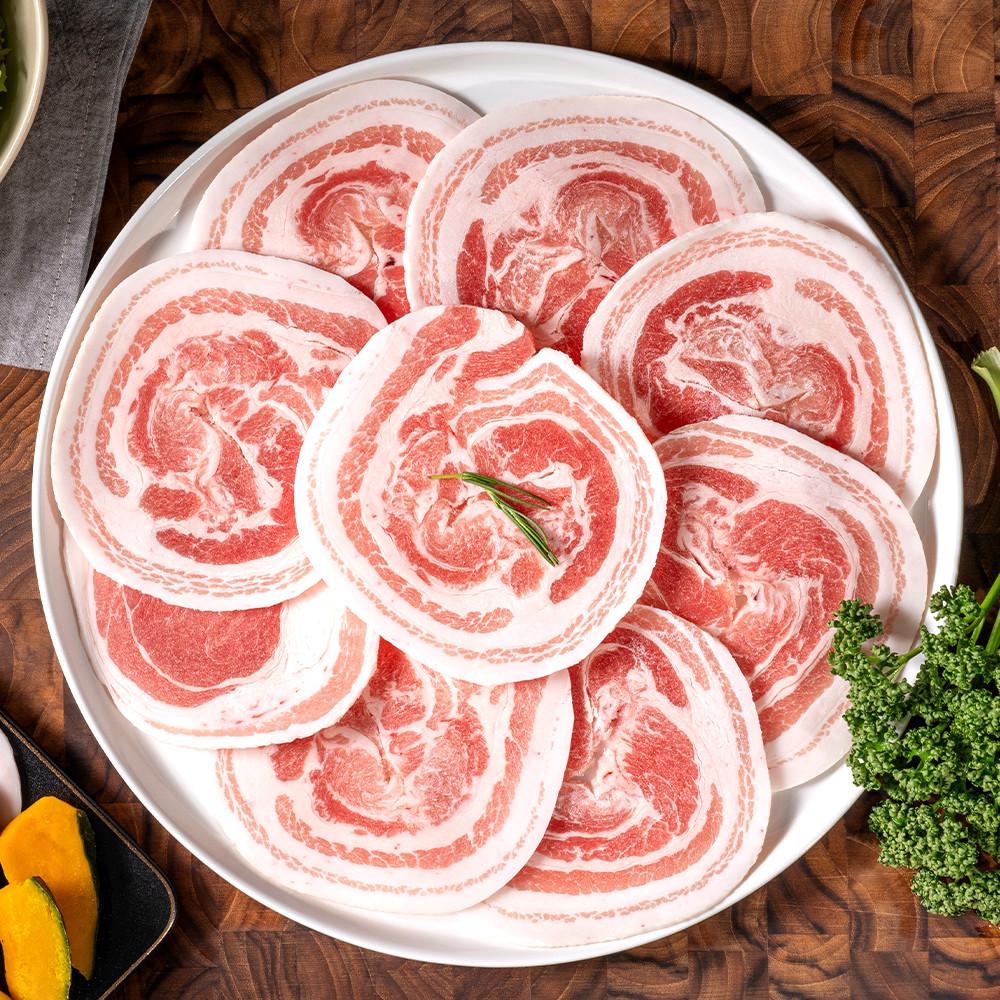 국내산 돼지고기 한돈 꽃삼겹 대패 삼겹살 냉삼 캠핑고기