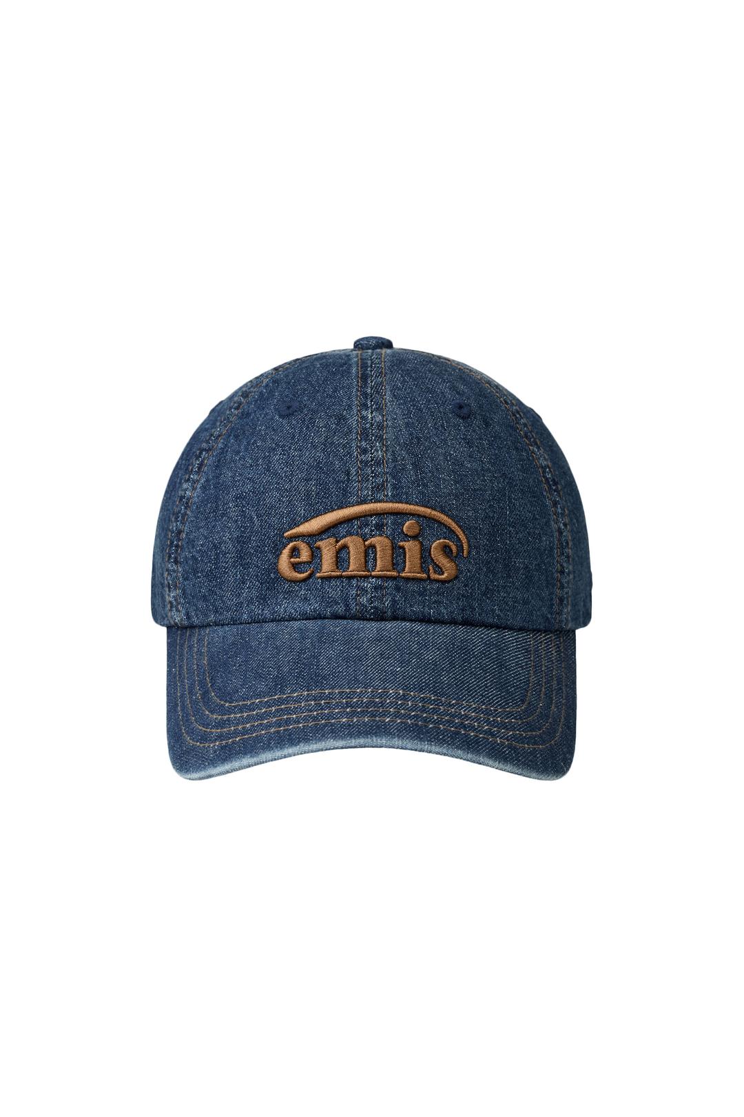 ONE TONE WASHED DENIM BALL CAP-BLUE DENIM