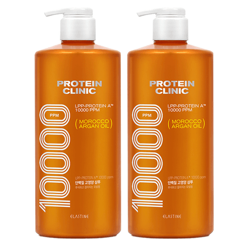 엘라스틴 프로틴 클리닉 10000 단백질 고영양 샴푸 플로럴 머스크향, 1L, 2개 - 샴푸 | 쿠팡