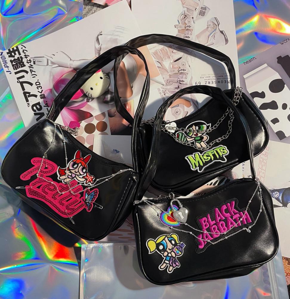 파워퍼프걸 숄더백 가방 y2k 하이틴 유니크 키치 레트로 빈티지 미니백 인싸템