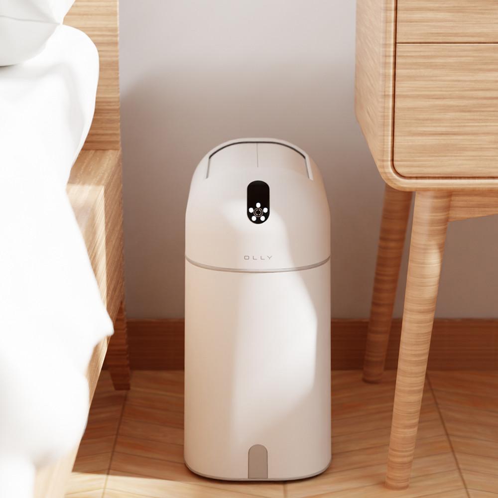 OLLY 쓰레기통 자동 센서 쓱싹 휴지통 미니 스마트 OLSB16W