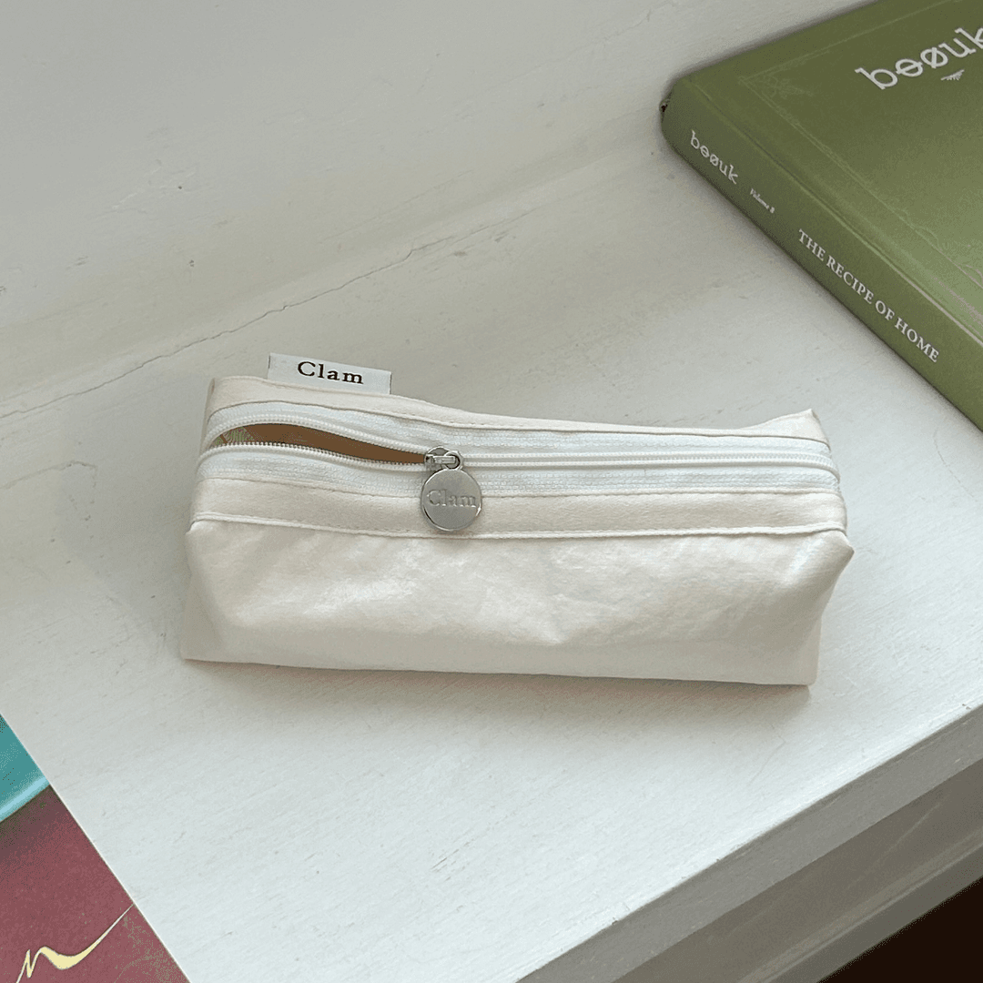 Clam round pencilcase _ Glow