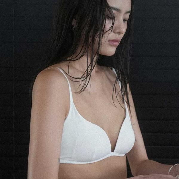 모달 앞후크 브라렛, 내추럴 화이트