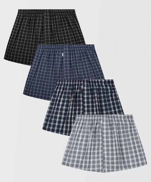 [4PACK] JD 레이어드 클래식체크 트렁크