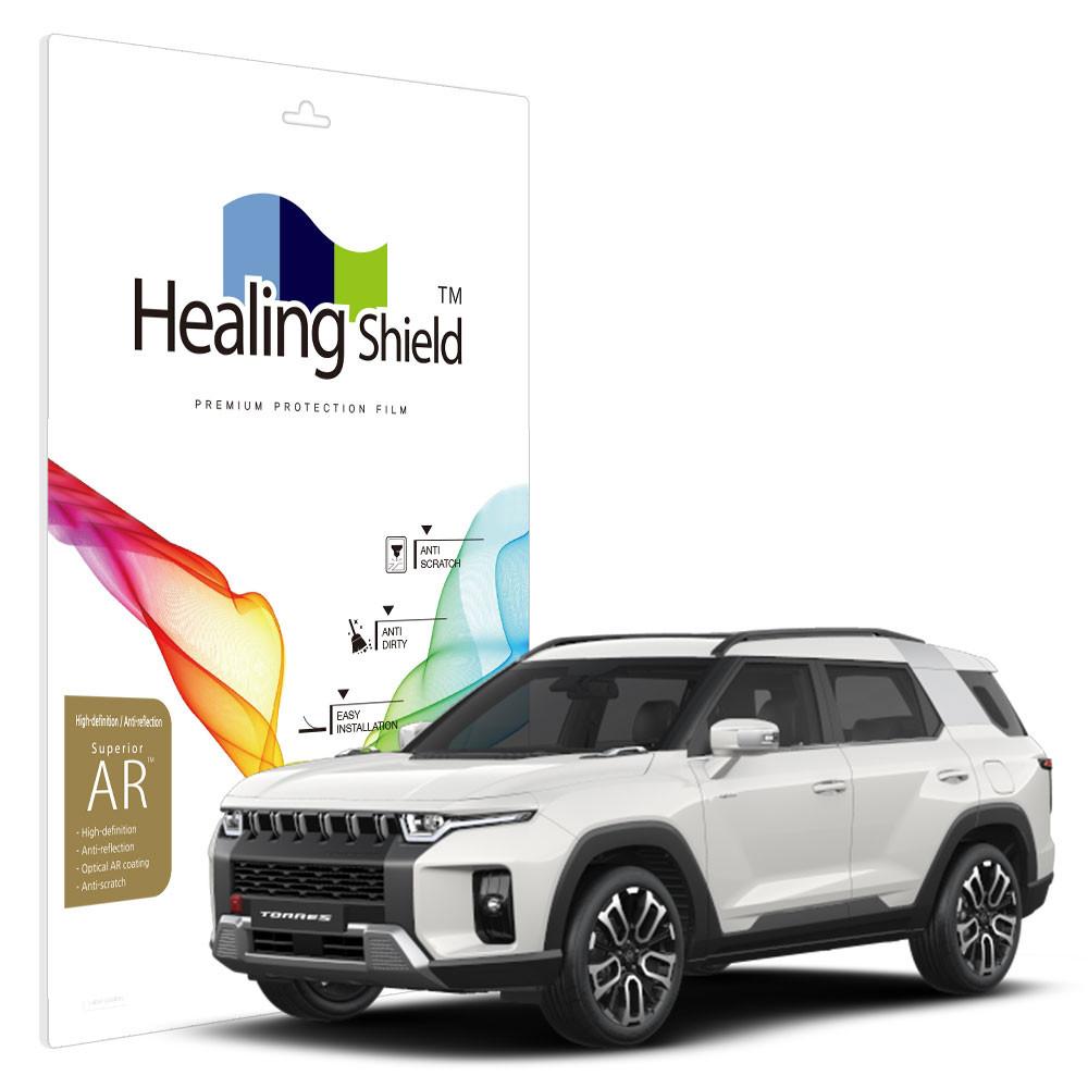 쌍용 토레스 용품 실내 보호필름 스크래치방지 가드 올레포빅 3종(내비 계기판 컨트롤러)