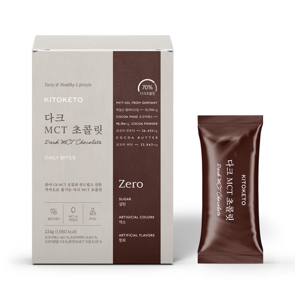 [키토케토] 다크MCT초콜릿 제로 무설탕 MCT오일 224g [원산지:국산]