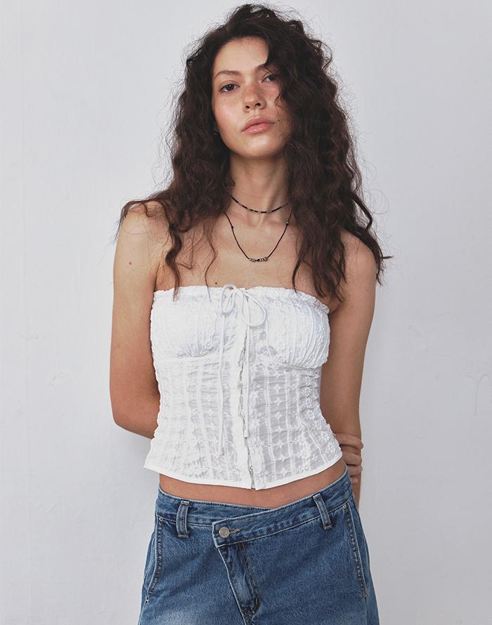 LACE TUBE TOP  ( M size 재입고완료)