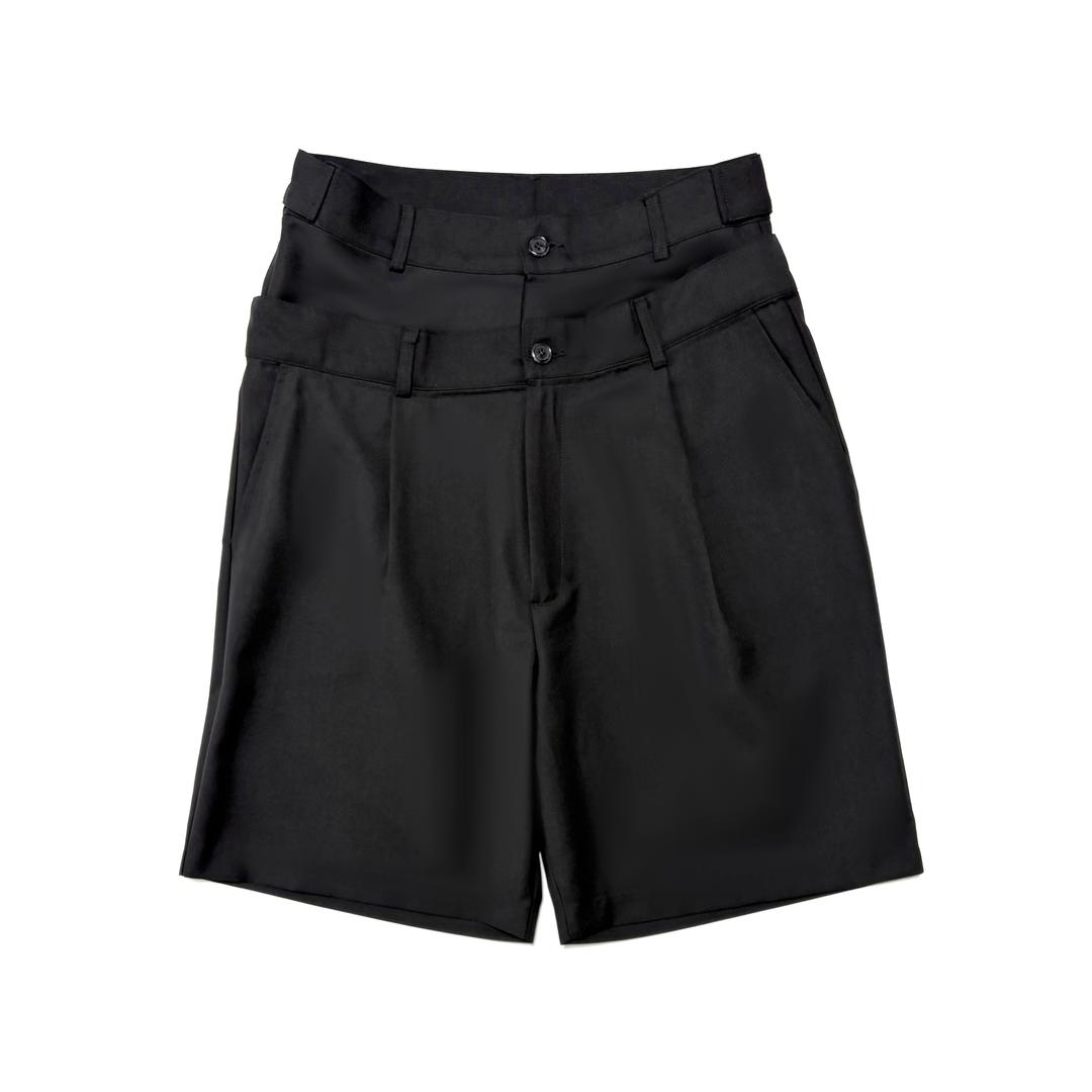 tilted layered shorts