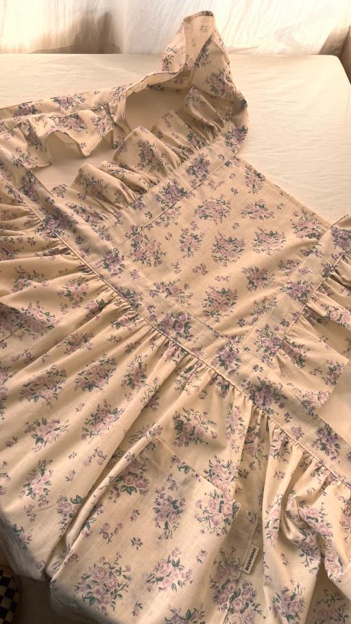 [빅사이즈 가능]라니 플라워 프릴앞치마