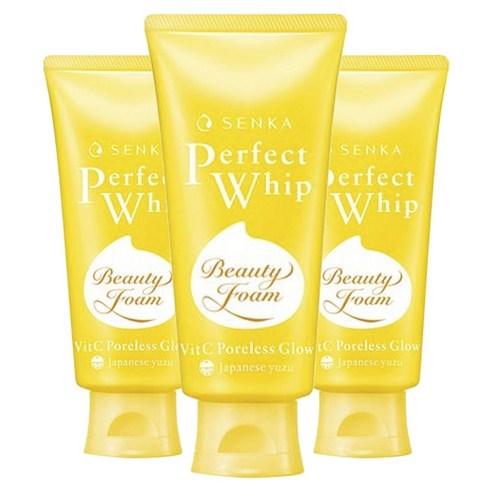센카 퍼펙트 휩 뷰티 비타민C 포어레스 글로우 폼 재패니즈 유자, 100g, 3개 - 클렌징 폼 | 쿠팡