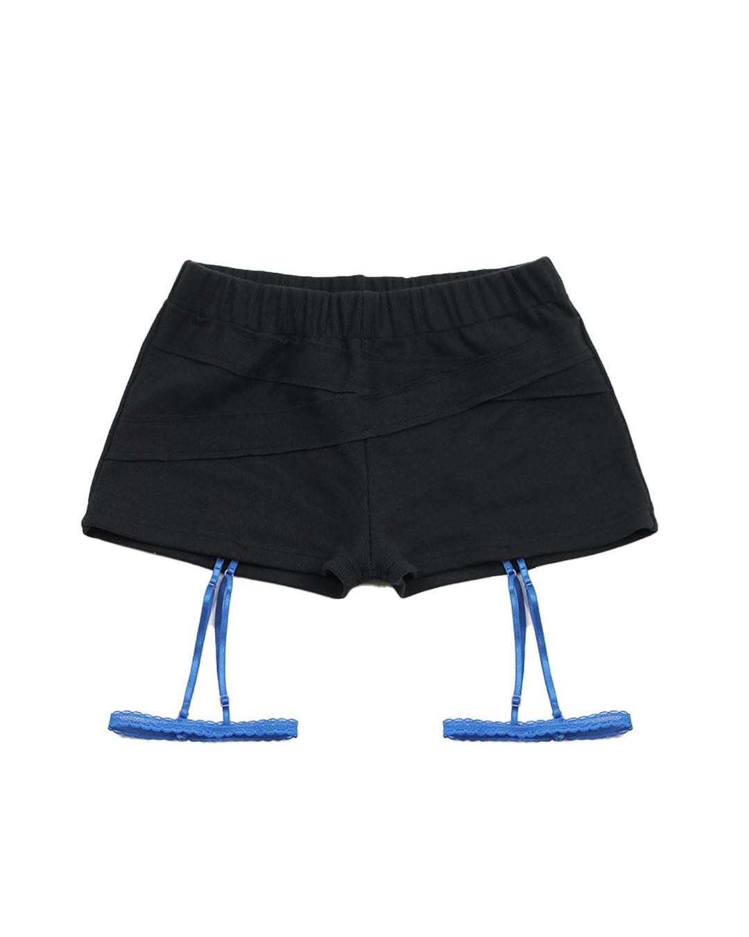 Bandage Garter Shorts Navy