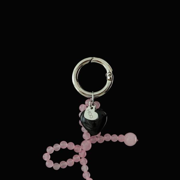 Cinta keyring - pink, black.