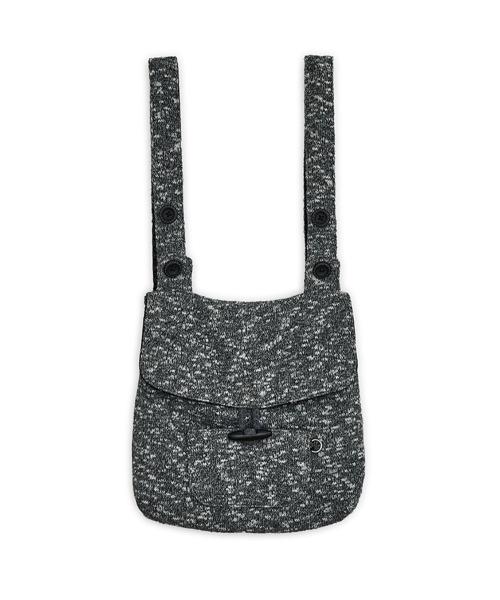 니트 더플 버튼 백팩 (차콜)