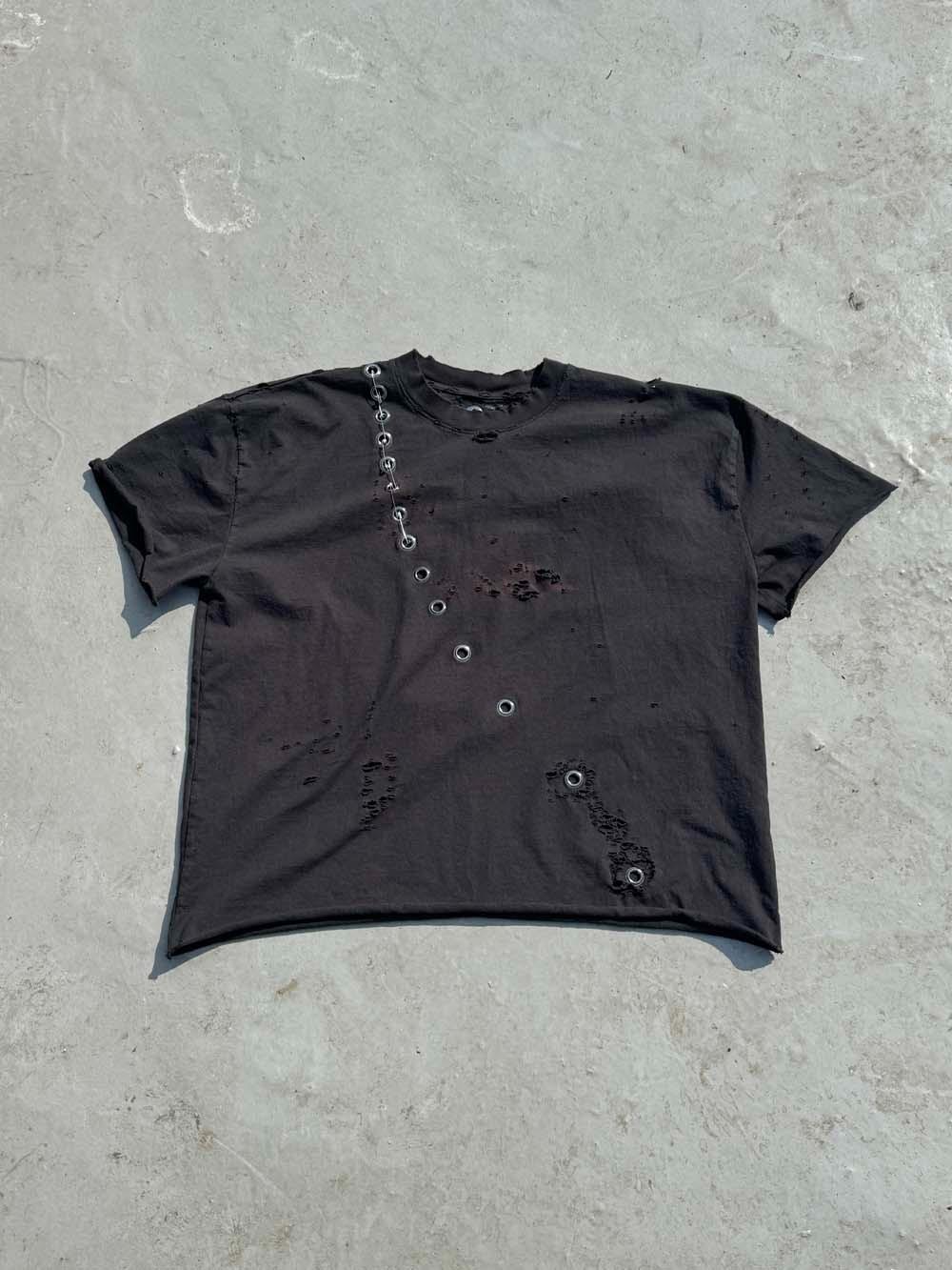 D.D.W Destroyed Eyelet T-Shirt (3)