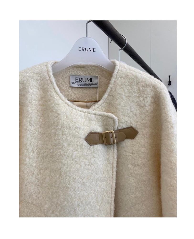 [재진행] Erume 이루미 베이크 수리 알파카 노카라 코트 (2colors)