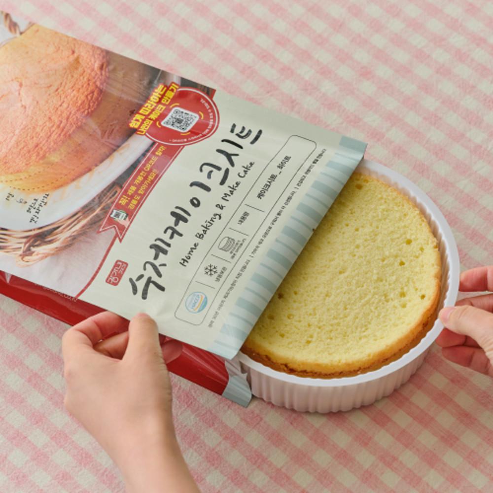 케이크시트 화이트(바닐라) 케익만들기키트재료 케익시트 미니 12cm