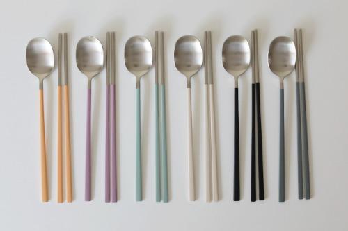 쿠진 레몬 한식 수저세트