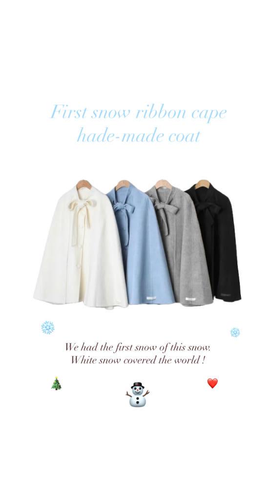 [ ~ 12/1 open sale ] 첫 눈 케이프 코트 ❄️⛄️