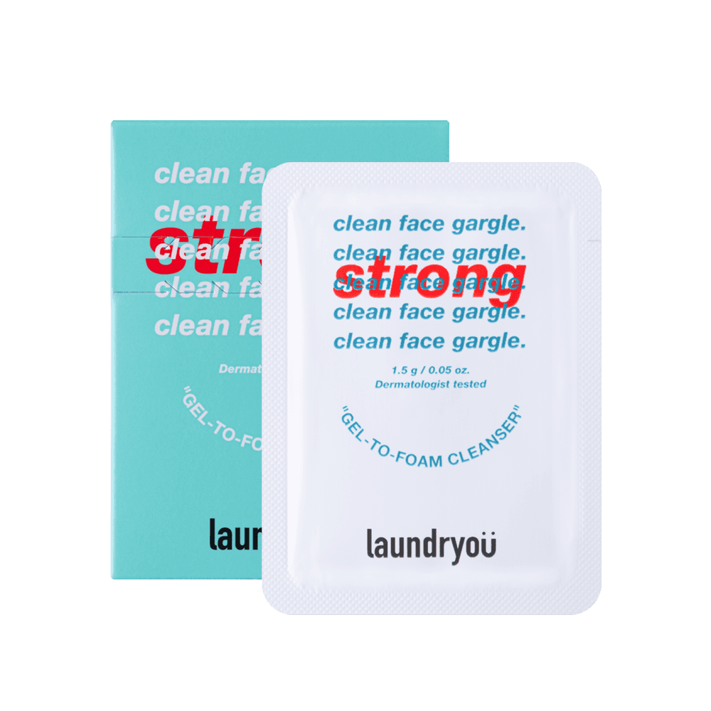 클린 페이스 가글 젤 투 폼 클렌저 스트롱 미니(10매입)