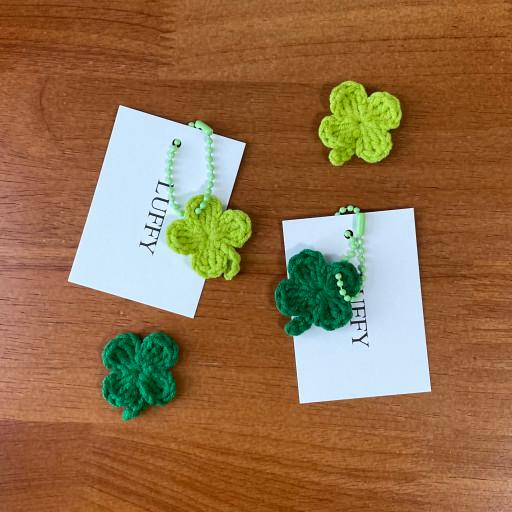 네잎클로버 뜨개 키링🍀수능,응원,취업,시험선물🍀