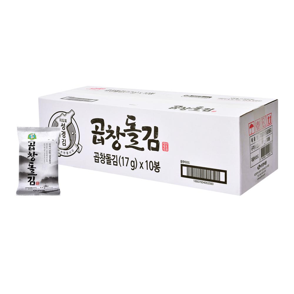 [성경김본사] 곱창 돌김 17g 5봉+5봉 (총 10봉)