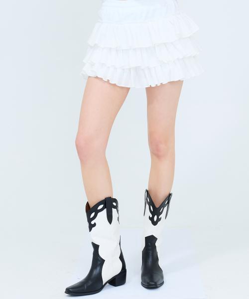 RT FRILL PANTS(WHITE)