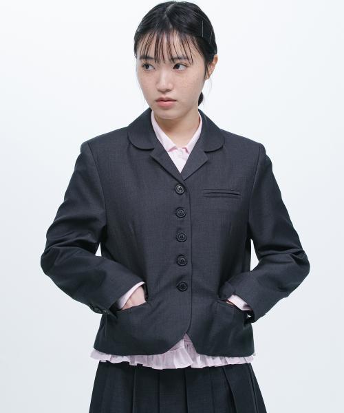 REGULAR BLAZER JACKET, CHARCOAL