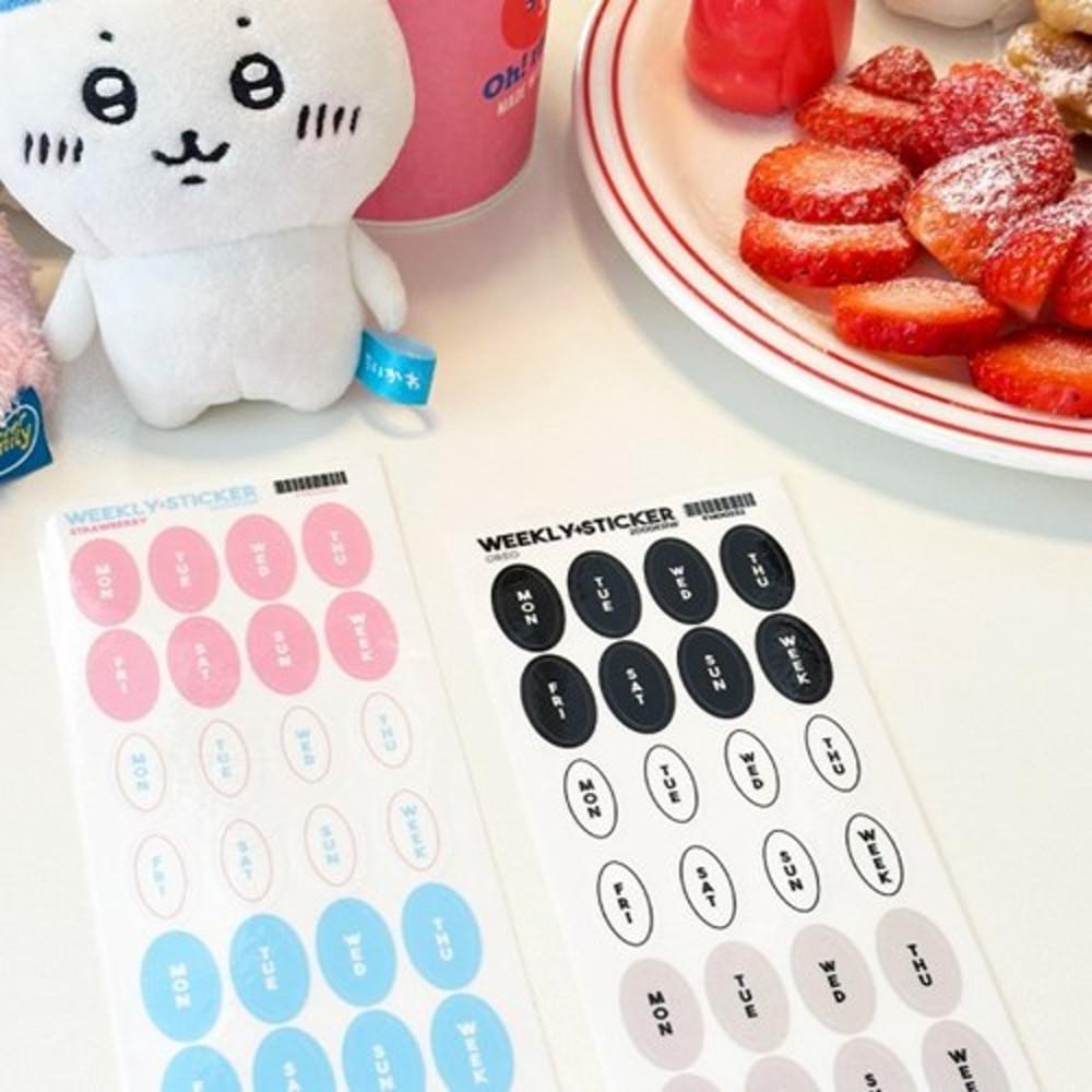 [러브크레센트] weekly sticker 2종