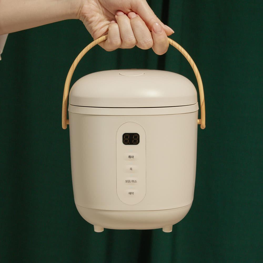 오르테 미니 밥솥 아이보리 캠핑 소형 ORJ-3001AN