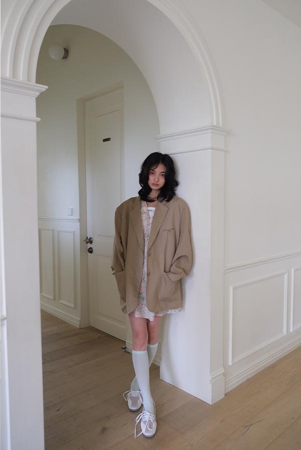 linen back open oversize jacket [05/15 예약배송]