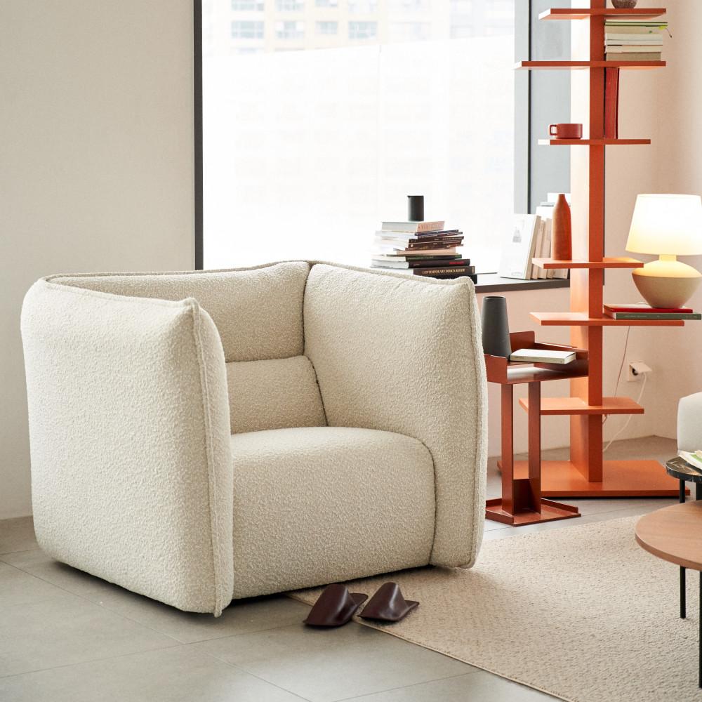 알로소 사티 1인 소파 [부클레 패브릭]