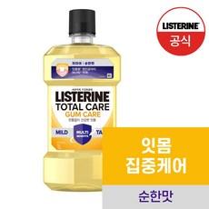 NEW 리스테린 토탈케어 검케어 마일드 구강청결제, 1000ml, 1개